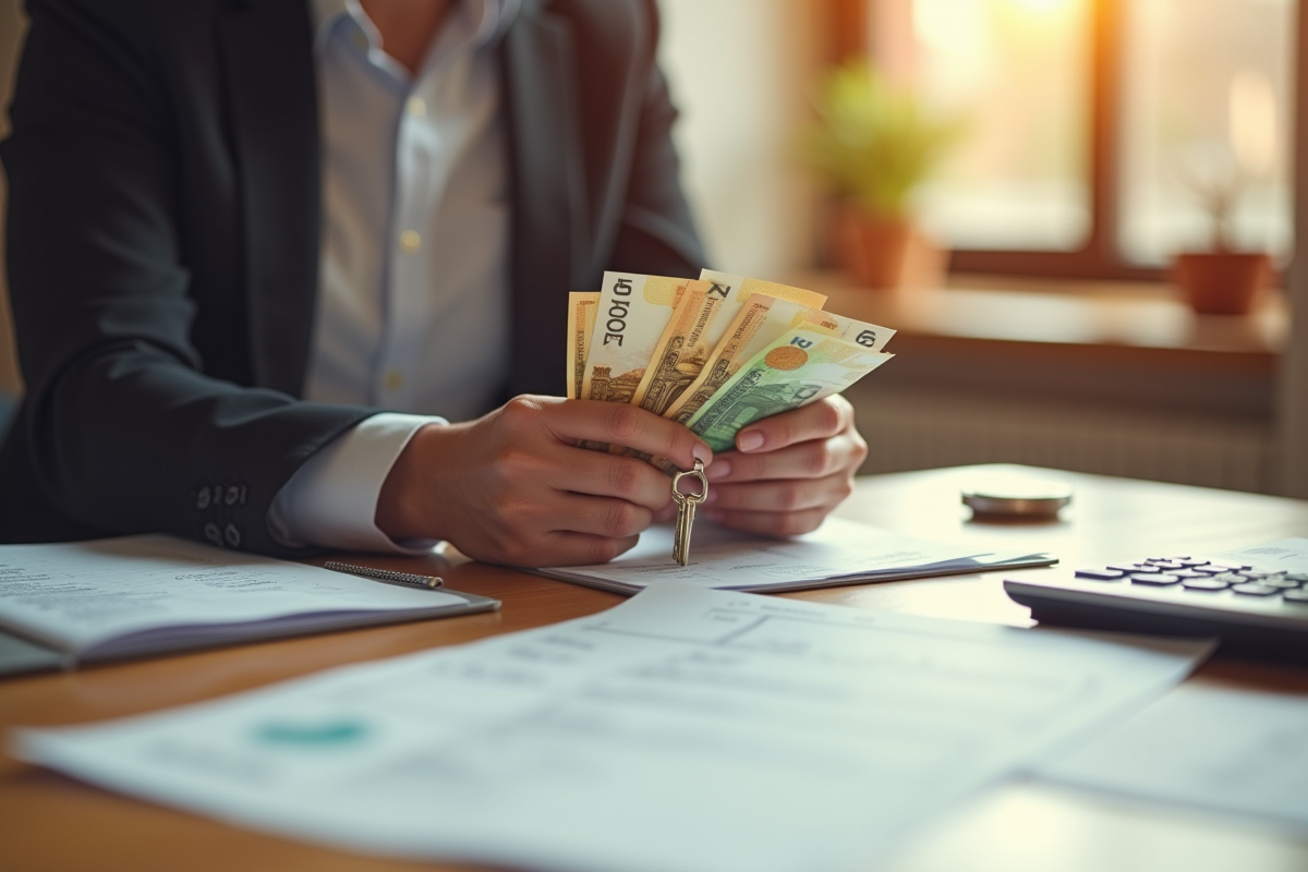 Mains tenant des billets d